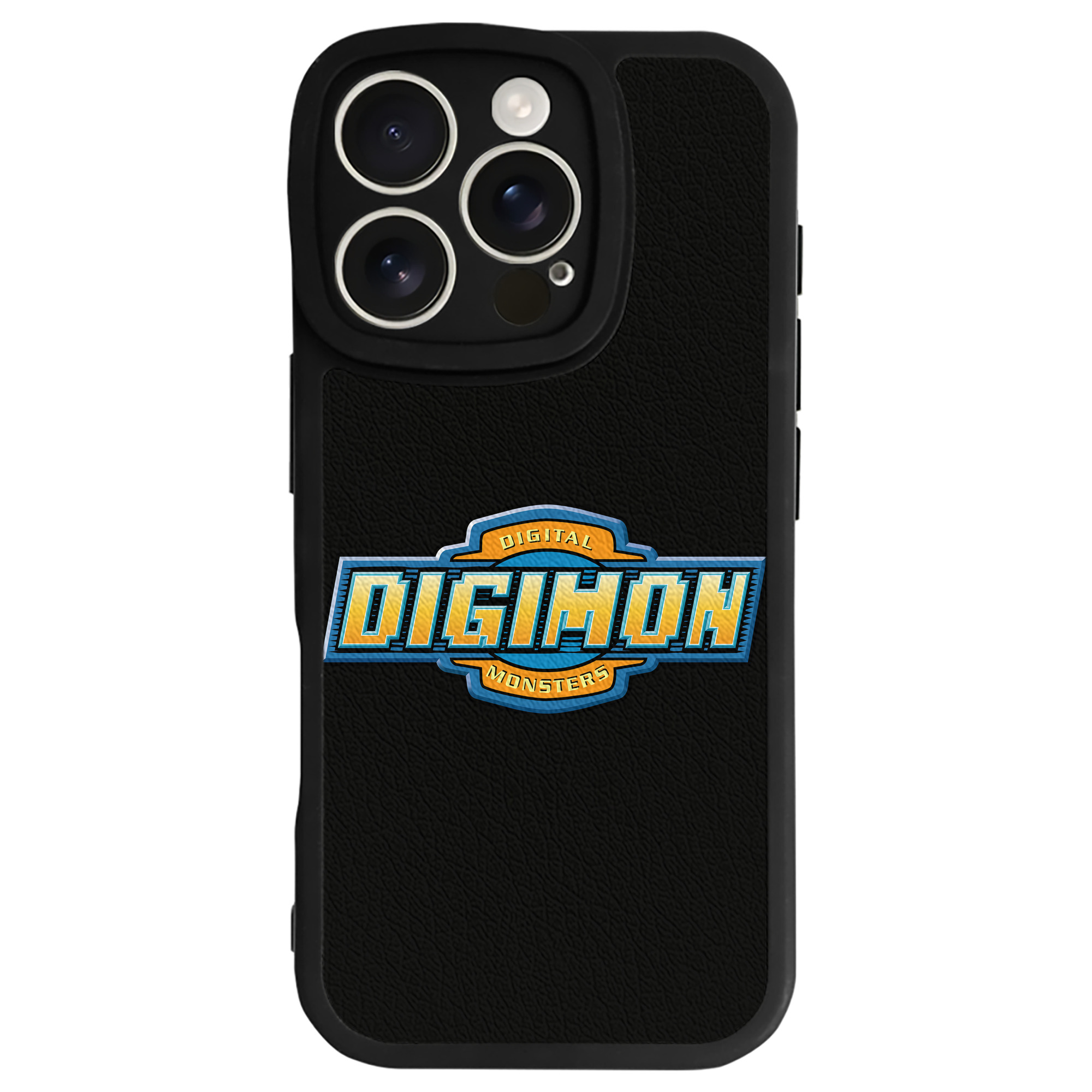 （画像用） Digimon デジタルモンスター/デジモン 【iPhone 16シリーズ対応】シリコンスマホケース（レザー調） 材質：シリコン